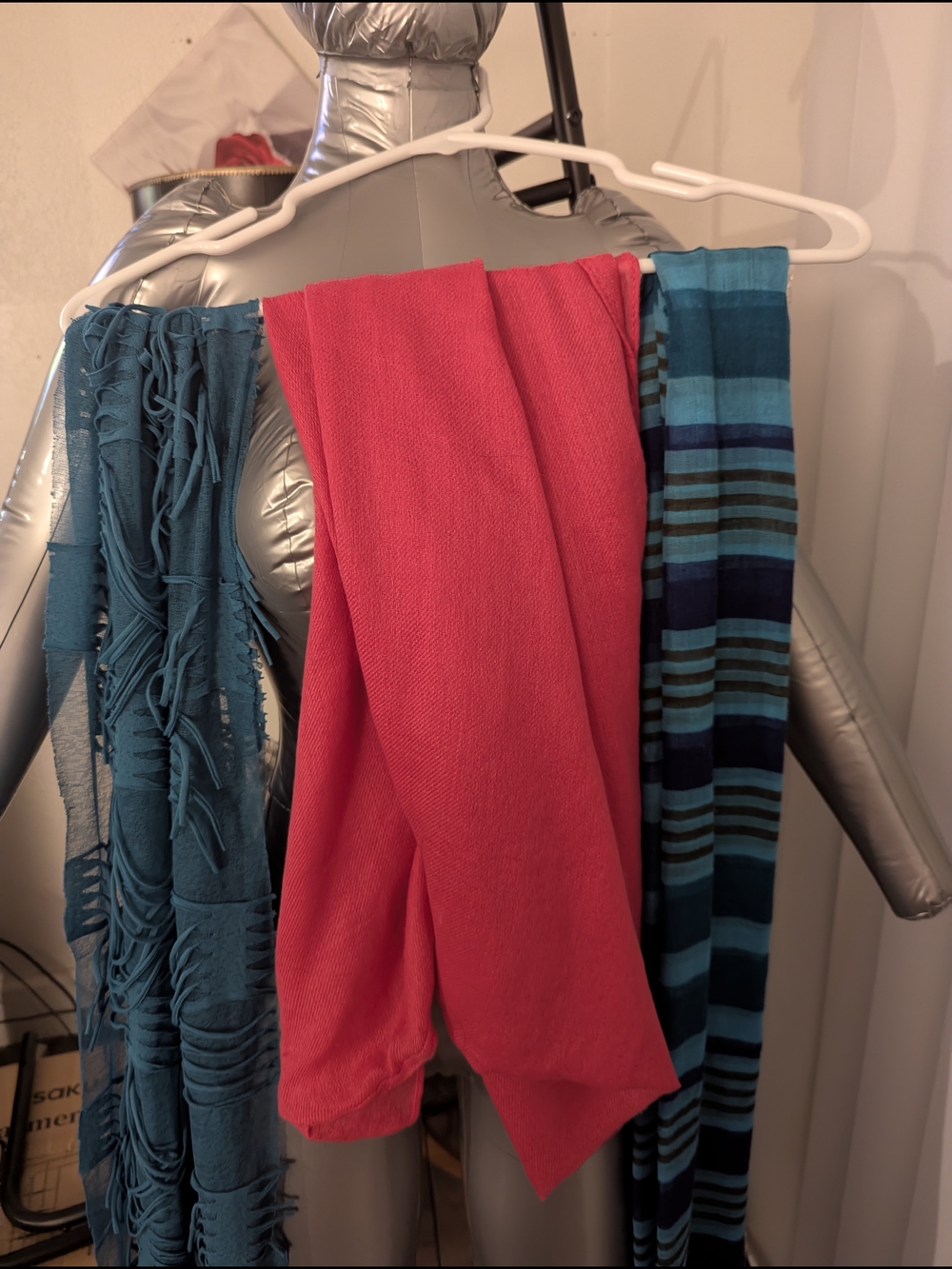 Bundle of 25 Scarves: Various Colors, Patterns - Mixed Textures - Picture 2 of 8